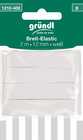 Elastic 12mm x 2m weiss