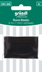 Rundelastic schwarz 1mmx5m