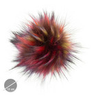 Pompon en imitation fourrure  12cm